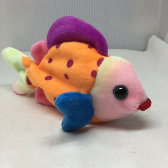 Ty Beanie Baby Lips Fish Plush Stuffed Animal Retired W Tag Birthday Mar 15 1999 - Picture 1 of 10